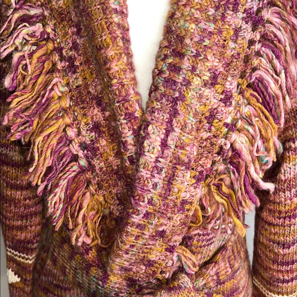 💖NWT LOVESHACKFANCY WYATT DUSTER JACKET IN ROSEWOOD SIZE M/L - Picture 10 of 16